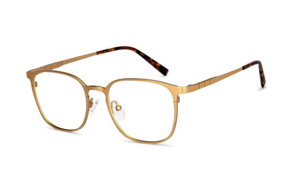 Gold Full Rim Square Eyeglasses - Image 2