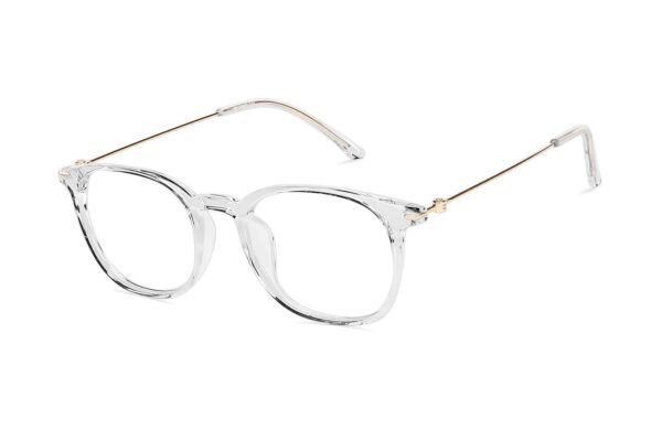 Transparent Full Rim Wayfarer Eyeglasses - Image 3