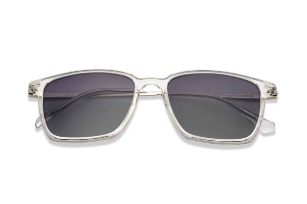 Transparent Full Rim Rectangle - Square Sunglasses - Image 3