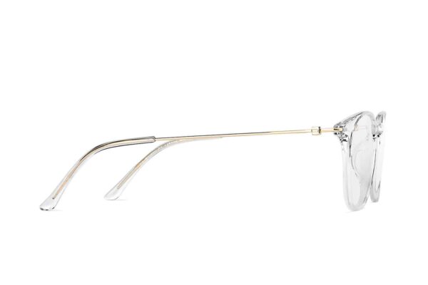 Transparent Full Rim Wayfarer Eyeglasses - Image 4